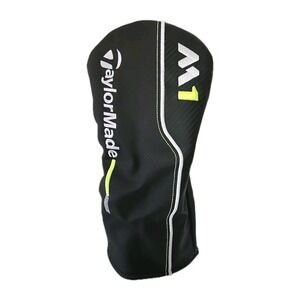 TaylorMade M1 Driver Headcover Black White Green Golf Club Cover 460cc Excellent